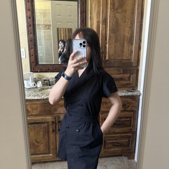 Anthropologie Elegant Black Romper - Picture 7 of 8